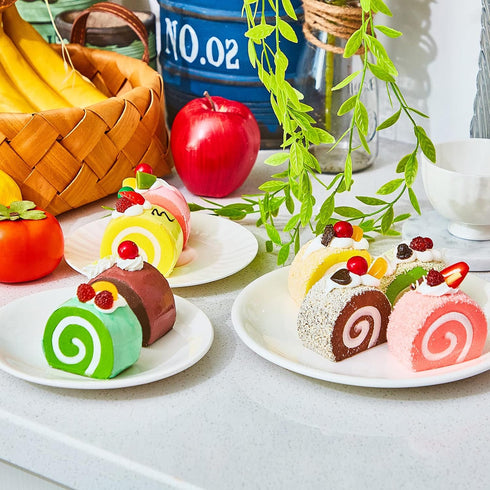 8 4 Civaner Pieces Realistic Artificial Simulation Cake Dessert Mixed Fake Food for Display Kitchen Decoration