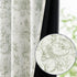 jinchan 63 Inches 2 Blackout Nursery Curtains Long, Bunny Woodland Toile Easter Decor Curtain Sage Green Animal Printed