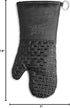 Xlnt Extra Long Oven Mitts (Black) - Teflon EcoElite Water Repellent, Heat Resistant for Cooking & BBQ