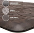 KMAT Kitchen Mat, Cushioned Anti-Fatigue Waterproof Non-Slip Ergonomic Comfort Floor Mat Rug, 30"(L) x 20"(W), Brown