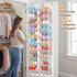 30 Closet, 10-Tier UVIAHOMI Pairs Over the Door Shoe Organizer, Breathable Mesh Pocket Hanging Shoe Storage for Door