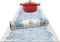 RIMONA'S Waterproof Thermo Heat Resistant Table Runner and Trivet for Hot Dishes, 40" Fields of Blue
