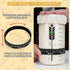 2Pack, 40OZ Sourdough Starter Jar Kit Large Sourdough Starter Kit With Thermometer Strips & Scraper, Sourdough Bread