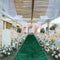 Emerald Green Wedding Aisle Runner 2FTx15FT Luxury Velvet Fabric Carpet for Party Bridal Ceremony Event Decorations