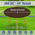 36"-44" Moosfor Round Spandex Tablecloth, Elastic Fitted Waterproof Tablecloths for Tables, Stretch Washable Picnic