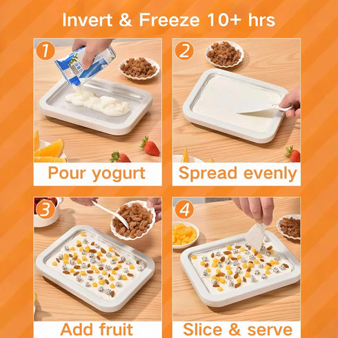 Frozen (Summer Ice Cream Roll Maker Rolled Ice Cream Machine, Sweet Spot Pan, Instant Cold Plate, Ideal for Making