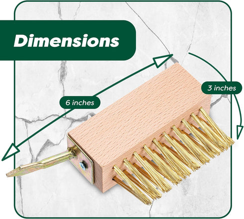 Set, w/2 SCRUBIT Moss & Weed Remover Wired Grout Cleaner Brush, Great for Cleaning Decks, Pavers, Patios & Walkways