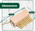 Set, w/2 SCRUBIT Moss & Weed Remover Wired Grout Cleaner Brush, Great for Cleaning Decks, Pavers, Patios & Walkways