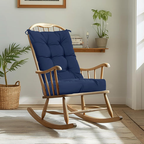 80% mudilun Rocking Chair Cushion Non-Slip Tufted Indoor/Outdoor Rocking Chair Cushions Water Proof with Straps