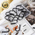 WODEGIFT 12Pcs Heavy Duty Wall Hooks, Metal Coat Hooks for Hanging Coats, Towels, Backpacks, Hats, Coffee Mugs (Black)