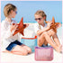 12 Pack Swimming 6 Saintrygo Mesh Beach Bag Shell Collecting Bag Bulk Beach Tote Party Favor Sand Toy Bags with Zipper