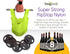 BagPodz 50lbs 10 Pack Sturdy Reusable Grocery Bags Foldable and Washable - Made From RipStop Nylon Hold - Designed