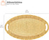 Alisveristime 2-Person Zamac Serving Tray - Turkish Ottoman Inspired, Authentic Ellipse Design in Gold, Silver, Antique
