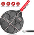 Small Egg Frying Pan, Nonstick Mini Pancake Maker, Aluminum Pancake Pan with 7 Molds