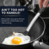 Home Hero Silicone Spatula Set - Ergonomic Handles, High Heat Resistant Kitchen Utensils Set, BPA Free, Black