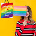Jetec 2 Pieces Rainbow Pride Sign, "Everyone is Welcome Here" & "Love is Love" Wood Hanging Decoration