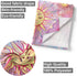 Ohjijinn Pastel Pink Burning Sun Tapestry - Mystic Celestial Sun and Moon with Stars - Psychedelic Tie Dye Wall Hanging