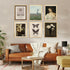 QIAOMICS Vintage Wall Art Prints, Rustic Aesthetic Farmhouse Poster, Flower Landscape Painting