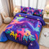Aimuan Gaming Comforter Sets for Boys Kids Bedding Sets, Video Games Console Action Buttons, Twin 6 Pcs, Purple