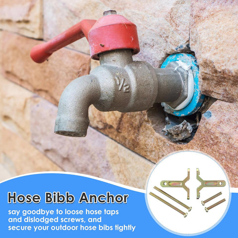 1/2-Inch, 3/4-Inch 1 Inch 5023, (1 Pack) Enhon Hose Bibb Anchor Fits and Supply Lines, Outdoor Faucet Installation