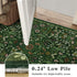 57 Dark Green Washable Floral Area Rug,Vintage Boho Soft Low-Pile Living Room Rugs, Stain Resistant Botanical Non-Slip