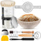 Sourdough Starter Kit, 9'' Round Banneton Proofing Basket, 36oz Sourdough Starter Jar,