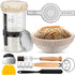 Sourdough Starter Kit, 9'' Round Banneton Proofing Basket, 36oz Sourdough Starter Jar,