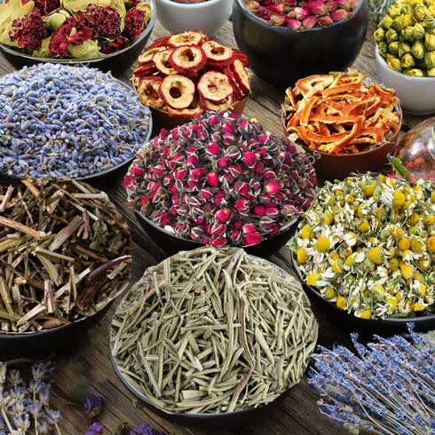 Tikem Kitch 70pack Set Witchcraft Supplies Herbs Kit, Dried Flowers for Witch Beginner, Bulk Herb Gift for Wicca
