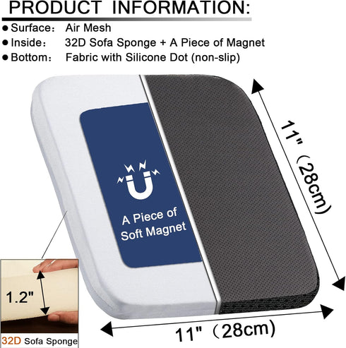 Set 2, 2) SINOSSO Magnetic Memory Foam Metal Stool Cushions of Luxury Velvet Bar Cafe Stackable Chair Seat Pads