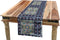 Ambesonne Ethnic Table Runner, Moroccan Ceramic Art Style Flower Bouquets Mosaic Ottoman
