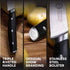 MasterChef 8" Paring Knife with High Carbon Stainless Steel Blade, Professional Quality for Precision Cooking