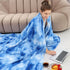 Cozy Fleece Throw Blanket Soft Lightweight Throw Blankets Warm Plush Blue Fall Blankets and Throws Couch Sofa Bed