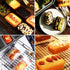 Non-Stick Mini Loaf Pan Cake Bread Baking Tray, 8-Cavity Carbon Steel Bakeware (Gray)