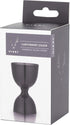 Viski Canterbury Double Measure for Cocktails, Stainless Steel Bartender Tool, Gunmetal Black