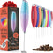 Powerful Mini Milk Frother - Handheld Battery Operated Stainless Steel Drink Mixer for Coffee, Lattes, Cappuccino,