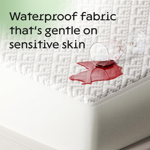 Niagara Twin Mattress Protector, Waterproof Premium Cover, Viscose Made from Bamboo, 39x75, Fits 8-21 Inches Deep