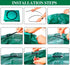 CMOOD 72 Gloves(3-Pack) Gallons Garden Bag Collapsible Reuseable Heavy Duty Garden Waste Bags for Lawn Yard Leaf Trash