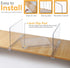 HOMY BLISS 8 Pack Closet 11x7.9 Inch Closet Acrylic Shelf Dividers for Acrylic Dividers for Shelves Clear Shelf