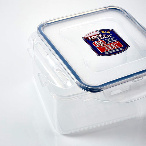 LocknLock Easy Essentials Food Storage Containers, 6-Piece, Clear, BPA Free, Airtight Lids