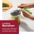 Zyliss Lock N' Lift Can Opener - Manual Can Opener with Built-In Magnet - Safety Can Opener with Stainless Steel Wheel - Handheld Kitchen Tool & Gadget - Green, 7.5" by Zyliss