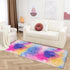 Pink Rainbow Tie Dyed Rug 2x6 ft, Plush High Pile Shag Carpet, Soft Runner for Bedroom Living Room Nursery Decor