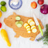 Totally Bamboo Pig Shaped Bamboo Wood Cutting Board and Charcuterie Board