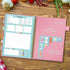 Recipe Book to Write Your Own Recipes, Blank Notebook with Tabs, 120 Pages Organizer, 8.5 x 5.5", Pink