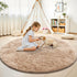 5 OLANLY Beige Round Rugs for Bedroom - Machine Washable, ft Circle Area Rugs for Living Room, Soft and Fluffy Shaggy