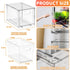4 Pack Drawers,7.3 Closet SUOXING Clear Stackable Storage High Large Baby Bottle Organizer,Bathroom Organizers