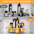 Square Lazy Susan Organizer for Refrigerator, 360° Rotate Rectangle Turntable Storage for Fridge and Pantry