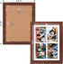 11x15 4 5x7 Picture Frame Display opening Picture Frame Collage,Multi Photo Frame with Mat,Plexiglass,Horizontal