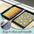Suclain 6 Pieces Silicone Tray Mats for Harvest Right Freeze Dryer, Medium Trays Drying Liners