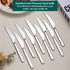 Dinner Knives Set of 12 Pieces, Stainless Steel Butter and Table Knives, Flatware Silverware Set, Dishwasher Safe