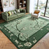 4x6 Area Rug for Living Room, Oriental Floral Birds Washable Rugs for Bedroom, Soft Low Pile Non Slip Carpet for Dining